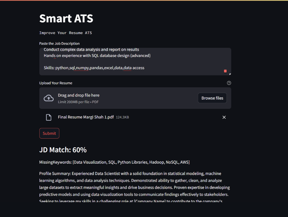 Smart ATS Resume System
